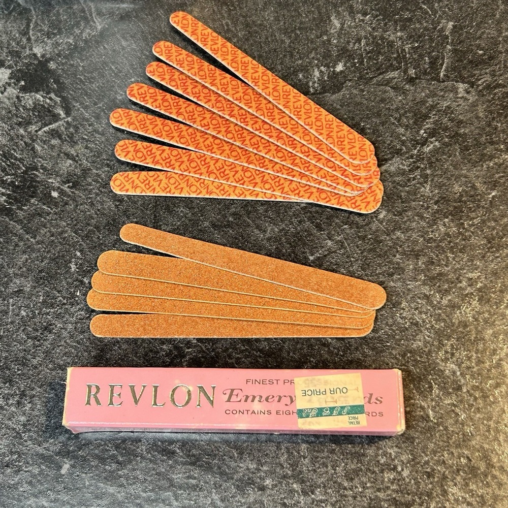 Vintage Revlon‎ Emery Boards Superior Quality 12 Piece Movie Prop Nostalgia